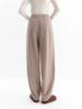 Leisure Loose-fitting High-waisted Drawstring Knit Lantern Pants for Women Winter Style Korean Style