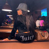 Women's Hooded Sweatshirt Suit Zipper Cardigan Diamond Street Velvet Casual Female Pants 2-piece Set