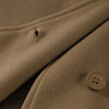Black Stand Collar Woolen Coats Women's High Street Buttons Full Sleeve Short Overcoats Autumn Female Solid Outwear