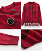 Autumn Winter Women Knitted Sweater Cardigan Jacket Print Long-Sleeve Warm Sweaters Coat Female Knit Top Mother Clothes