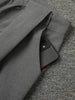 Gray 3 Piece Set Women's Lapel Blazer Short Vest High Waist Drawstring Wide Leg Pants Suit Autumn