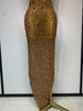 Rhinestones Sexy Mesh See Through Bodycon Dress Women Birthday Evening Cocktail party Gown Red Carpet Club Stage Outfit