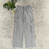 Straight Cargo Pants Women High Waist Baggy Trousers Casual Wide Leg Slim Vintage Y2K Streetwear Pocket Casual Pants