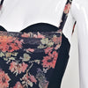Sexy Vintage Quality Flower Print Gauze Bandage Evening Dress Women Party Bustier Elegant Ladies Vestido Knitted Dresses