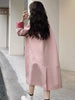 Contrasting Color Windbreaker For Women Lapel Long Sleeves Single Breasted Mid Length Trench Coat Spring 2DA8980