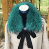 Raccoon Fur Collar Women Winter Coat Hood Decor Furry Fur Collar Warm Coat Shawl Natural Raccoon Fur Scarf Neck Warmer