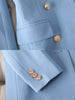 Office Ladies Pant Suit 2 Piece Sets Women Solid Double-breasted Business Work Wear Blazer Jacket and Trouser Female