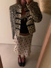 Vintage Leopard Cropped Coat Statement Faux Fur Spotted Jacket Autumn Casual Chic Women Street Outfits