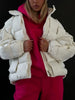 Winter Jackets for Women Thick Warm Loose Quilted Jacket Female Interchange High Street Green Baggy Puffer Coat