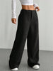 Women Autumn Winter Corduroy Pant Retro Wide Leg Trousers Lady Casual High Waist Solid Pants Street Chic Clothes