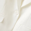 Light Job Style Draped Small Suit Women's Jacket One Button Long Sleeve Non-Slit Suit Top Spring & Fall Style