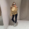 Spring Stand Collar Double Breasted Trench Coat For Women Elegant Long Sleeve Lace Up Jacket Lady Street Chic Outerwear