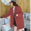 Spring Autumn Style Commuter Suit Women Long Sleeved Casual Loose Solid Color Suit Jacket Clothes Top