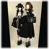 Original Japanese Lace Off-Shoulder Long Sleeve Dress Sweet Girl Kawaii Bowknot Women's Elegant Lolita Short Dresses