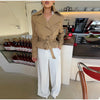 Elegant Solid Women's Blazer Skirts Suit Long Sleeve Lapel Lace-Up Coat Slim Skirt Lady Set Autumn Chic Female Outfits