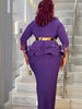 Elegant Plus Size African Party Dresses for Women Dashiki Ankara Wedding Evening Gown Elegant Muslim Maxi Dress