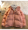 Korean Winter Leisure Cotton Clothes Women Parker coat Y2K Multi-functional Fake Two Pocket Zipper Down Jacket Thick Coat
