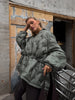 Solid Hooded Quilted Padded Coats Women's Drawstring Zipper Pockets Stand Collar Thicken Jackets Ladies Winter Outwear