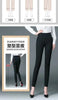 Office Lady Slim Pencil Pants Spring Autumn High Waist Elastic Pockets Solid Elegant Women Casual Straight Trousers