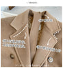 101801 Women Coat Winter Women's Jacket 10% Cashmere 90% Wool Classic Camel Wool Coat