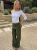 High Waist Single Breasted Women Pants White Double Layer Solid Long Trousers Autumn Loose Casual Outdoor Streetwear