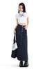 High Waist Denim Skirt Women Autumn Single Buttons Long Skirt Women Korean Style Casual Jeans Skirts Womens