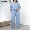 Striped Women's Set V-neck Long Sleeve Sweatshirt and SweatPants Tracksuit Winter Two 2 Piece Set Outfit
