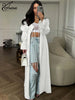 Black Lace-Up Dresses Woman Elegant Square Neck Long Sleeve Dresses Casual High Waisted Ankle-Length Dress