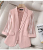 Blazer Women Suit Jacket Female Feminine Blazers Notched Collar Business Suit Elegant Office Ladies Blaser Outwear