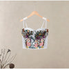 Floral Print Three-Piece Set Corset Top Oversized Blazer Wide Leg Pants Spring Vacation Women Outfit Chic Elegant Lady Suit