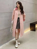 Contrasting Color Windbreaker For Women Lapel Long Sleeves Single Breasted Mid Length Trench Coat Spring 2DA8980