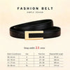 Genuine Leather Belt for Women; Cowhide Waist Belt; Versatile Smooth Buckle; Dress Decoration Belt for
