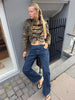 Retro Y2k Women Leopard Fleece Cropped Coat Stand Neck Oriental Frog Fastener Long Sleeve Fuzzy Fur Short Jacket Date Streetwear