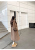 Winter Thick Women's Long Imitation Mink Plush Cardigan With Integrated Fur Eco-Friendly Hooded Fur Coat Solid Color