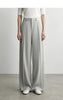 Wide Pants Woman Autumn Pleated Breathable Casual Trousers Loose Versatile Middle-aged Women's Clothing 12623019