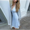 Solid Belted Maxi Trench Coats Women's Loose Full Sleeves Single-breasted Lace-up Windbreak Ladies Early Autumn Outwear