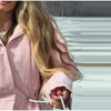 Floral Print Zip Button Stand Collar Quilted Jacket Drawstring Waist Oversized Autumn Women Coat Casual Chic Lady Outerwear