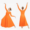 Women's Long Sleeve Praise Dance Dress Loose Fit Full Length Church Liturgical Lyrical Dancewear Worship Costume