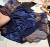 Women Lace Flowers Panties Sexy Hollow Temptation Silk Breathable Underwear Tummy Mid Waist Butt Lift Briefs Intimate Panty