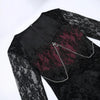 Elegant Mall Gothic Women Evening Dresses Grunge Aesthetic E-girl Velvet Midi Dress Lace Splice Sexy Split Alt Outfits