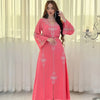 Abaya Diamonds Muslim Elegant Women Dresses Caftan Moroccan Dubai Kaftan Gown Evening Party Eid Long Maxi Dresses