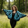 Women's Butterfly Knit Shawl Cape Crochet Monarch Butterfly Cardigan Coat Spring and Autumn Shawl Top Outerwear