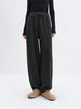 Leisure Loose-fitting High-waisted Drawstring Knit Lantern Pants for Women Winter Style Korean Style