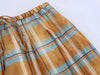 Women's Autumn Versatile Bloomers Plaid Printed Loose Pants Female High-Waist Drawstring Casual Trousers