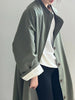 Stand Neck Long Trench Coat Women Spring Casual Turn-down Collar Single-breasted Trench Coat