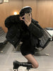 Women Thick Warm Cotton Short Jacket Rhinestones Winter Stand Collar Down Coat Shiny Crystal Cropped Puffer Parka Пуховики