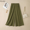 Stylish Women's Wide Leg Pants Elegant High Waist Loose Solid Color Trousers Autumn Commuting Streetwear S-3XL