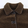Women Lapel Single Breasted Pocket Decoration Long Sleeve Warm Jacket Female Autumn Winter Casual Street Jackets