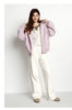 Jacket Women Fleece Drop Shoulder Loose Lazy Sweatshirt White Winter Minimalist Hooded Women's Clothing