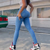 Denim Pant Women Jeans Vintage Pencil Pants Slim Fit High Waist Sheath Trousers Y2k Streetwear Elegant Work Casual Spring